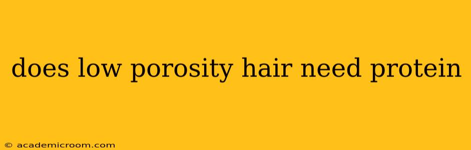 does low porosity hair need protein