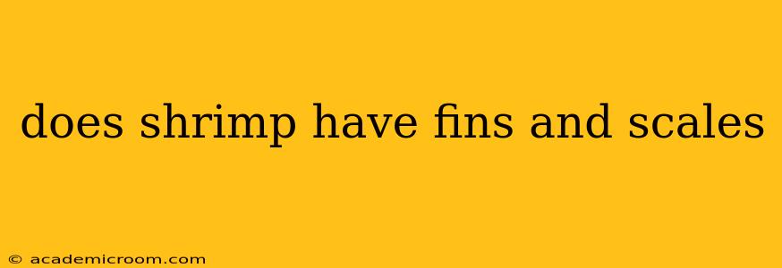 does shrimp have fins and scales