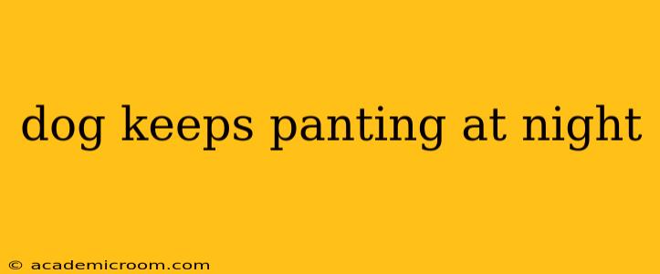 dog keeps panting at night