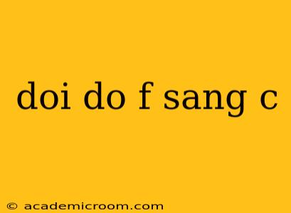 doi do f sang c