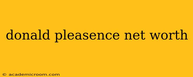 donald pleasence net worth