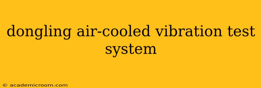dongling air-cooled vibration test system