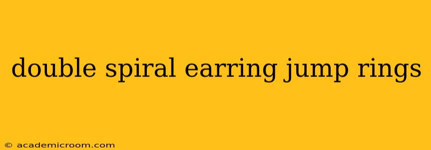 double spiral earring jump rings
