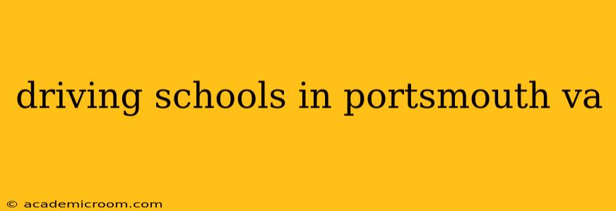driving schools in portsmouth va
