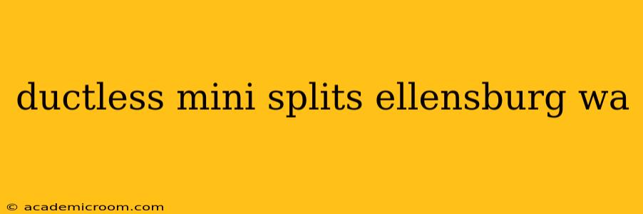 ductless mini splits ellensburg wa