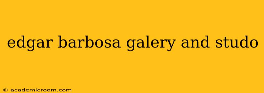 edgar barbosa galery and studo