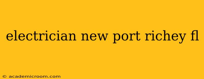 electrician new port richey fl