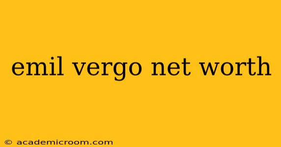 emil vergo net worth