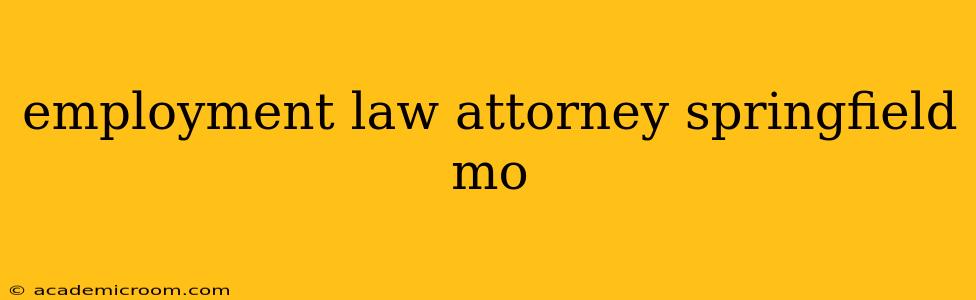 employment law attorney springfield mo