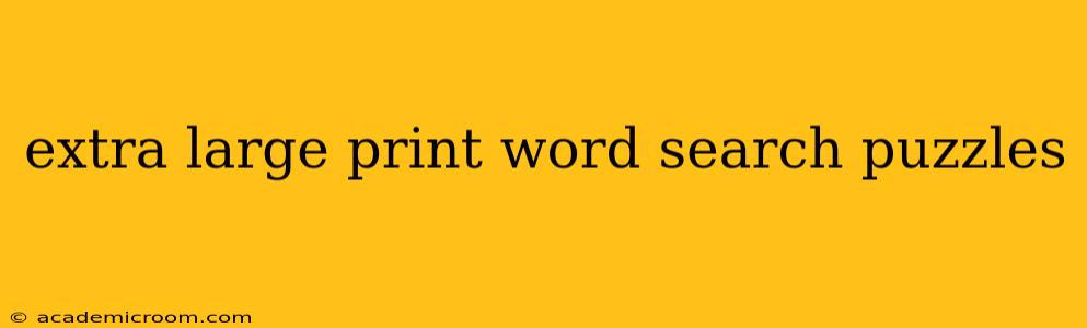 extra large print word search puzzles