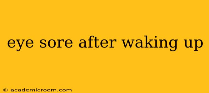 eye sore after waking up