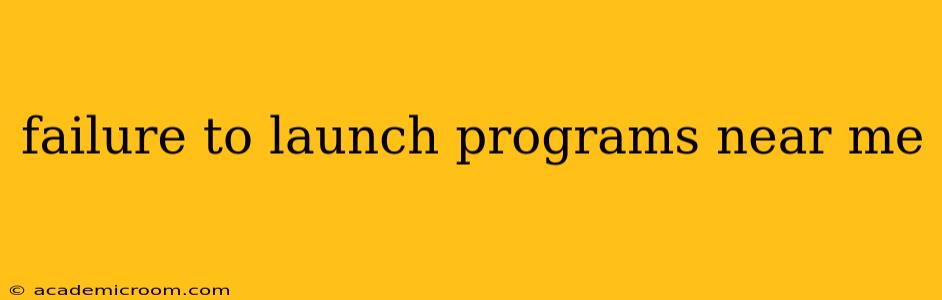 failure to launch programs near me