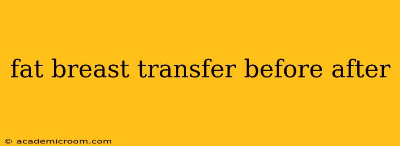 fat breast transfer before after