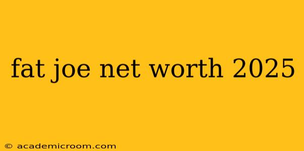 fat joe net worth 2025