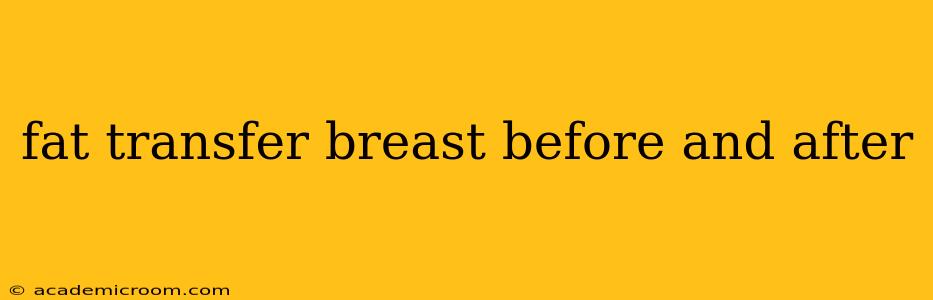 fat transfer breast before and after