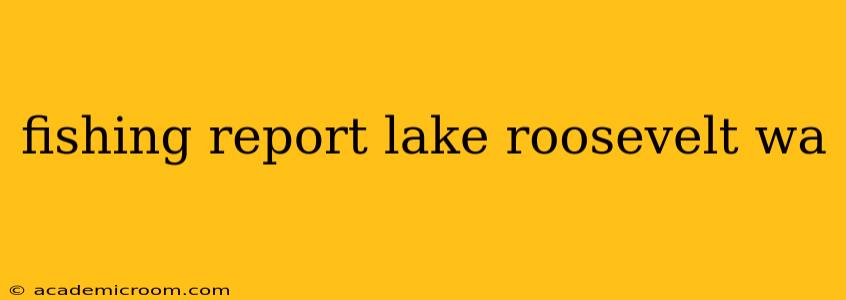 fishing report lake roosevelt wa