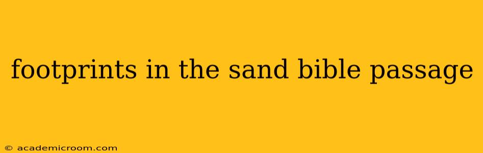 footprints in the sand bible passage