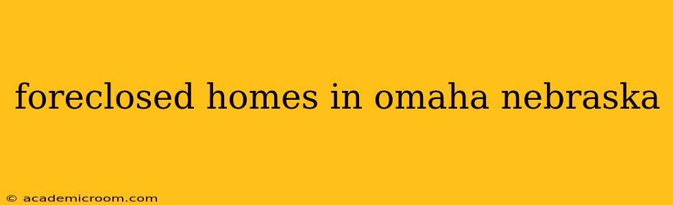 foreclosed homes in omaha nebraska