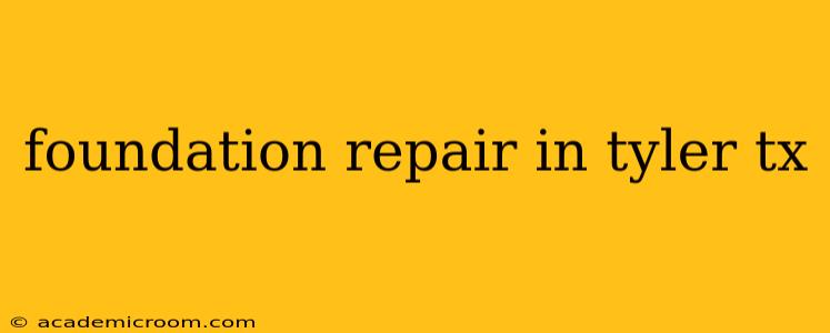 foundation repair in tyler tx