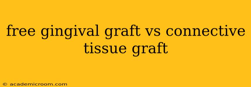 free gingival graft vs connective tissue graft