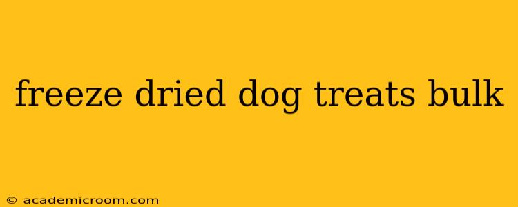 freeze dried dog treats bulk