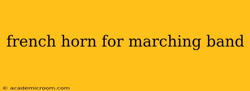 french horn for marching band