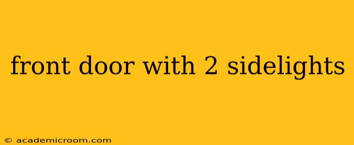front door with 2 sidelights
