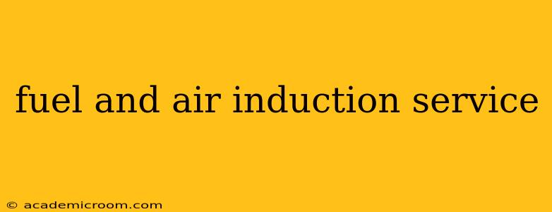 fuel and air induction service