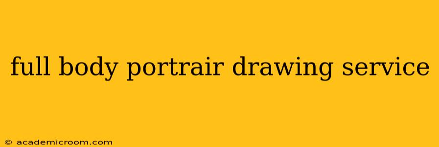 full body portrair drawing service