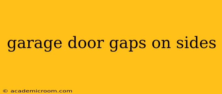 garage door gaps on sides