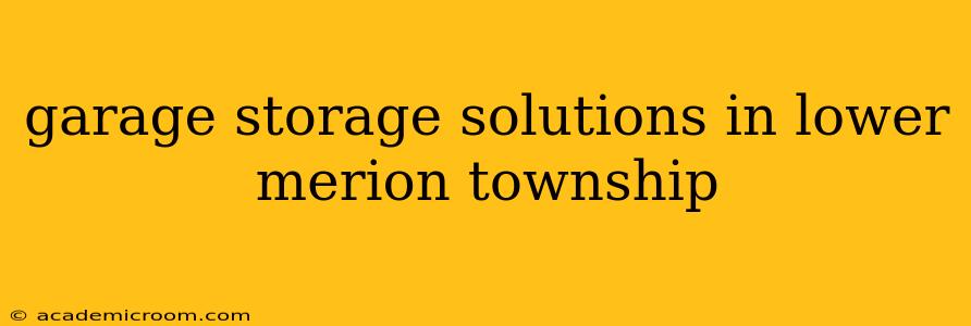 garage storage solutions in lower merion township