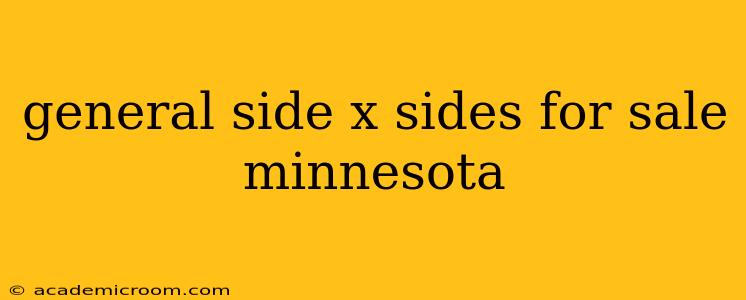 general side x sides for sale minnesota