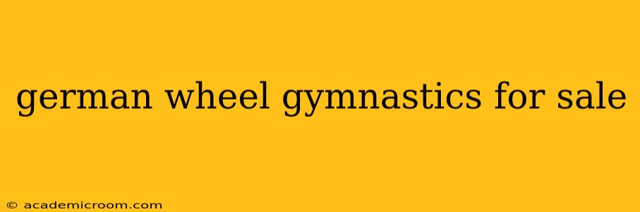 german wheel gymnastics for sale