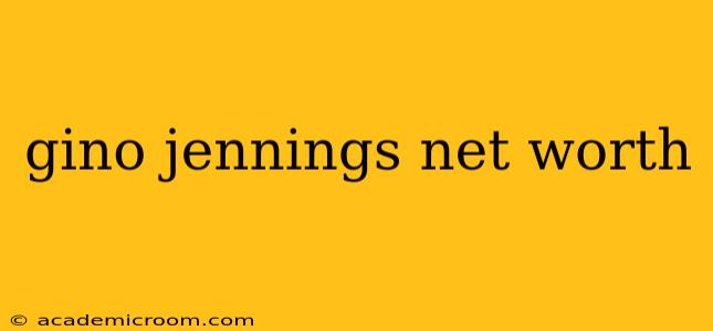 gino jennings net worth
