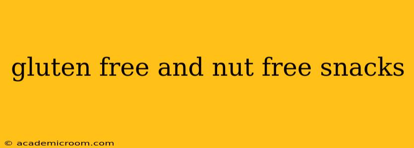 gluten free and nut free snacks