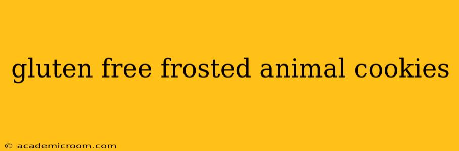 gluten free frosted animal cookies