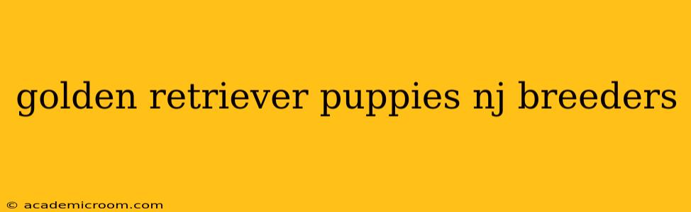 golden retriever puppies nj breeders