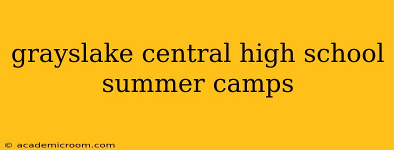 grayslake central high school summer camps