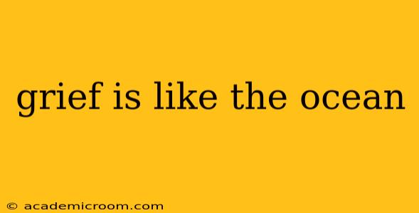 grief is like the ocean