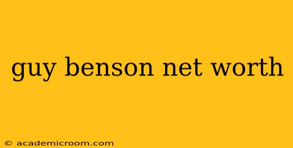 guy benson net worth