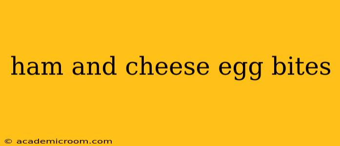 ham and cheese egg bites