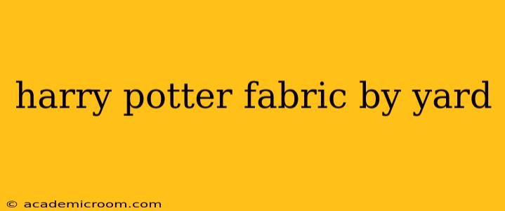 harry potter fabric by yard