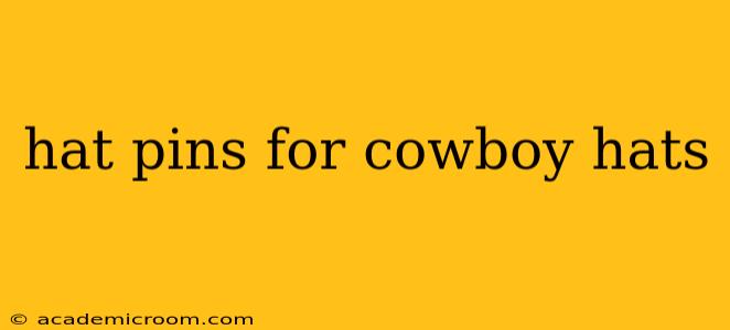 hat pins for cowboy hats