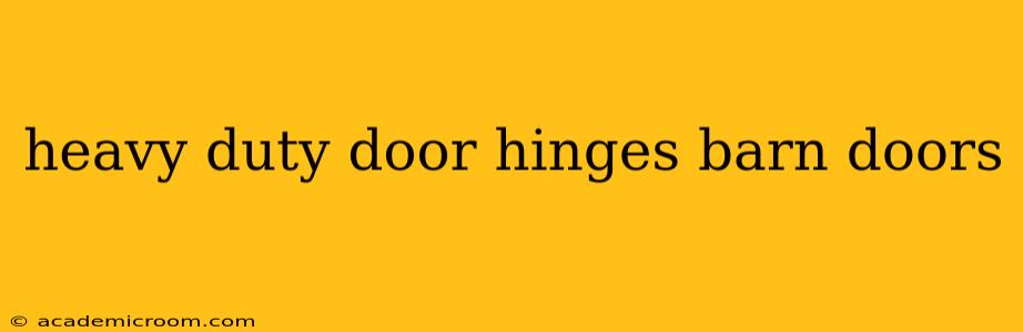 heavy duty door hinges barn doors