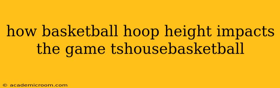 how basketball hoop height impacts the game tshousebasketball