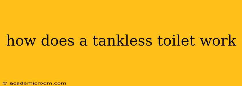 how does a tankless toilet work