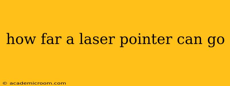 how far a laser pointer can go