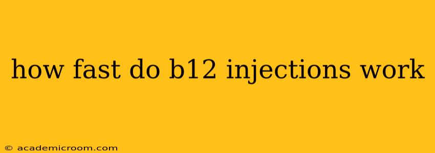 how fast do b12 injections work