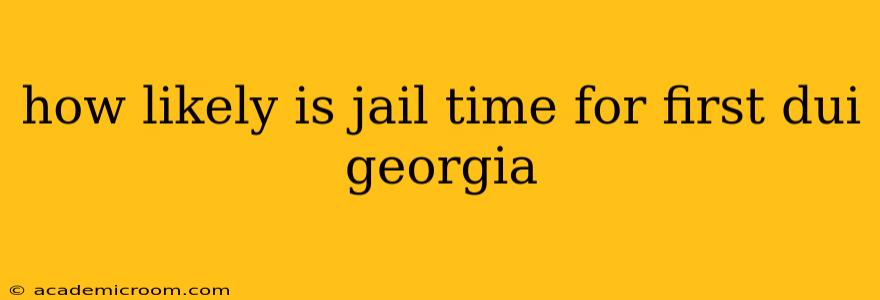 how likely is jail time for first dui georgia