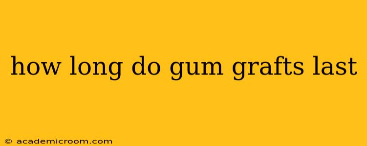 how long do gum grafts last